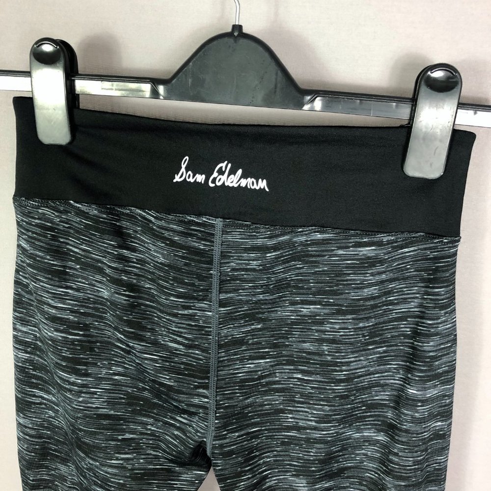 Sam Edelman Womens Gray Black Pleated Ruffle Capri Leggings Size XS - Picture 5 of 10